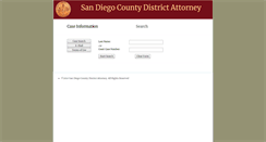 Desktop Screenshot of caseinformation.sdcda.org